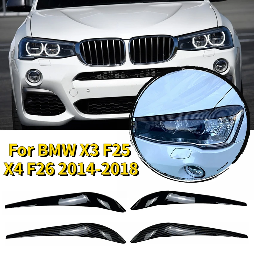 Tuning Special Carbon Fibre Headlight Brow Trim For 2014 2015 2016 2017 BMW  X3 F25 X4 F26 - AliExpress