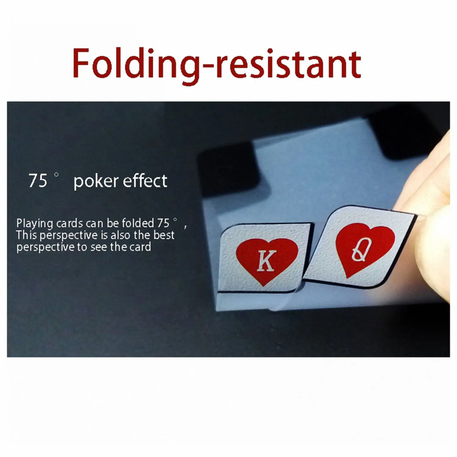 Creative Transparent Plastic Waterproof Poker Novelty Poker Index Playing Cards