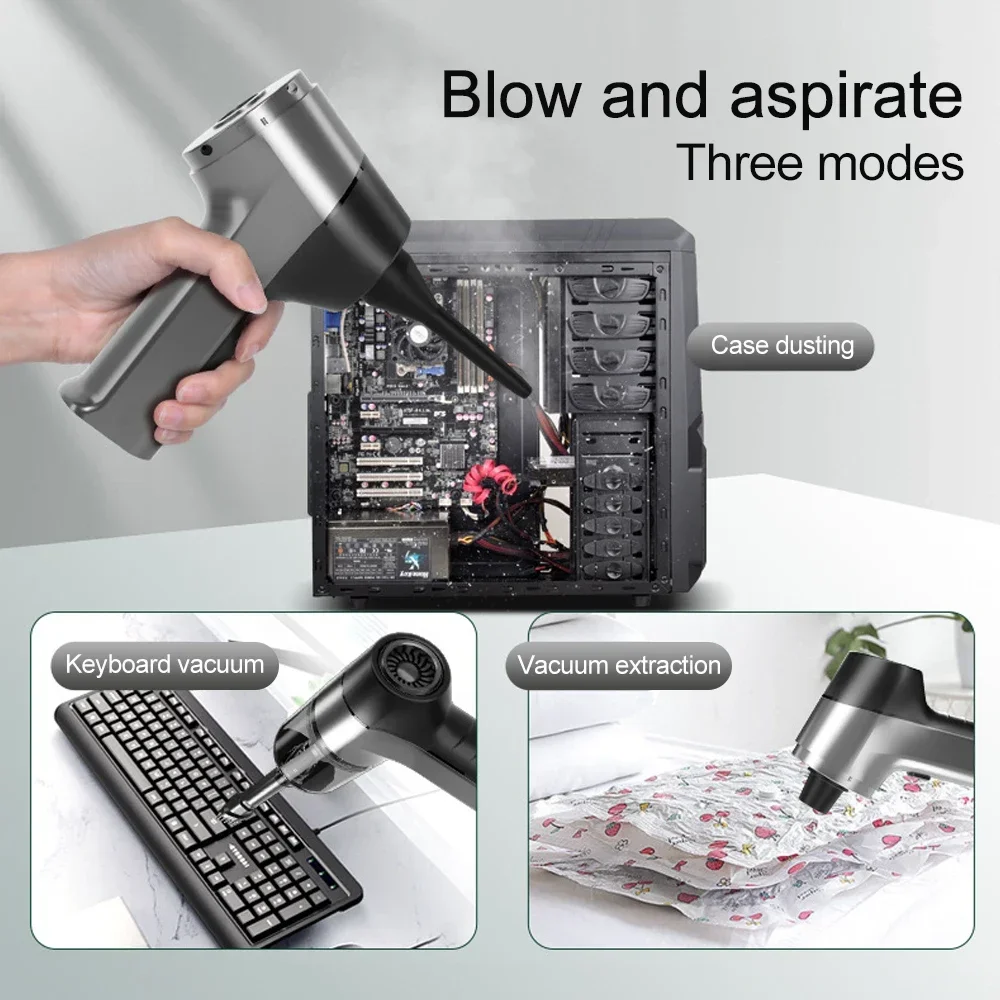 자동차 진공 청소기 4 in1Wireless 진공 청소기 먼지 떨이 가정용 휴대용 무선 StrongSuction 자동차 청소기 용 휴대용 진공 펌프