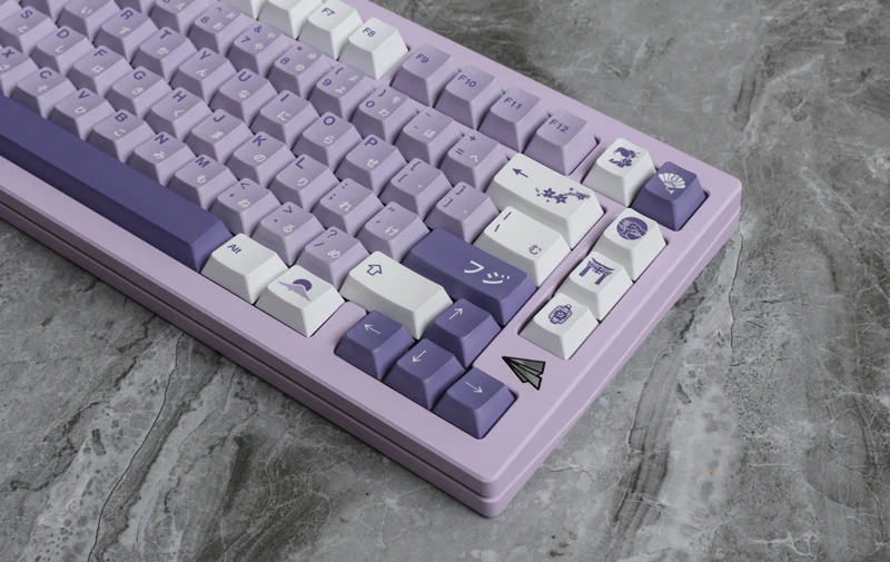 Keycap Tema Wisteria para Teclado Mecânico, Japonês,