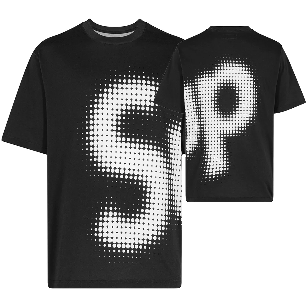 24/25 New Printed T-shirt Fashion Fashion Personalized Short-sleeved T-shirt Essential Street Crewneck Print SP