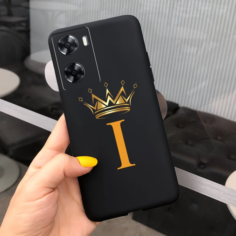 Cute Crown Letters Soft TPU Matte Phone Case - Enhanced Protection and Style