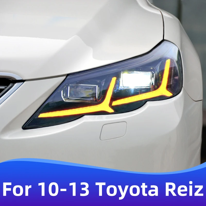 

For 2010-2013 Toyota Reiz modified and upgraded full LED headlight assembly running horse streamer steering headlights