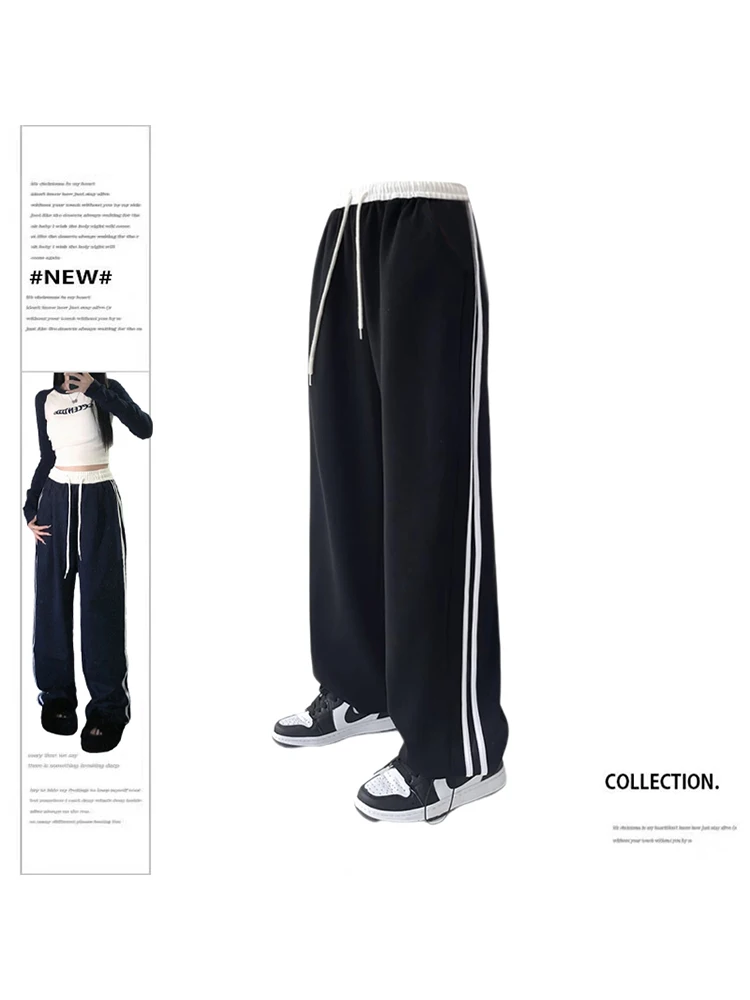 

2023 Women Sweatpants Baggy Vintage Harajuku Y2k 90s Retro Pants Oversize High Waist Wide Leg Jogger Trousers Emo 2000s Clothes