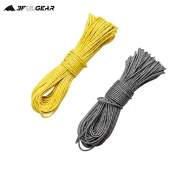 3F UL GEAR Outdoor Tent Reflective Rope With 10 Free Buttons 1.5MM 20 Meters Hiking Camping Nylon UHMWPE Windproof Rope Durable 1