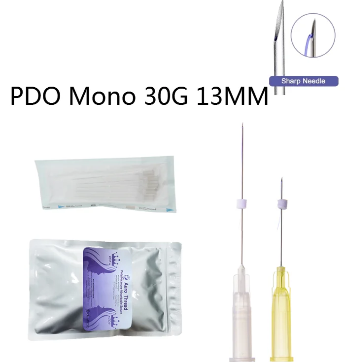 Pdo أحادية الموضوع 50 قطعة/الحقيبة أحادية 30g13mm 30g25mm المهنية العقم رفع الموضوع