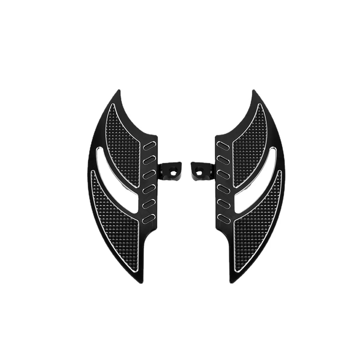 

Flame Type Rear Pedals Front and Rear Pedals Motorcycle Accessories for Harley 883 XL1200 48 Black
