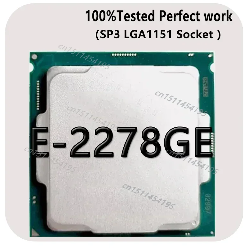 C240 마더보드용 고품질 Xeon platiunm E-2278GE QS 버전 CPU 16MB 3.3GHZ 8코어/16Therad 80W 프로세서 LGA-1151