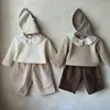 Autumn Winter New Baby Long Sleeve T Shirt Infant Cotton Casual Pullover Girls Solid Lace Collar Bottoming Tops Children Clothes 3