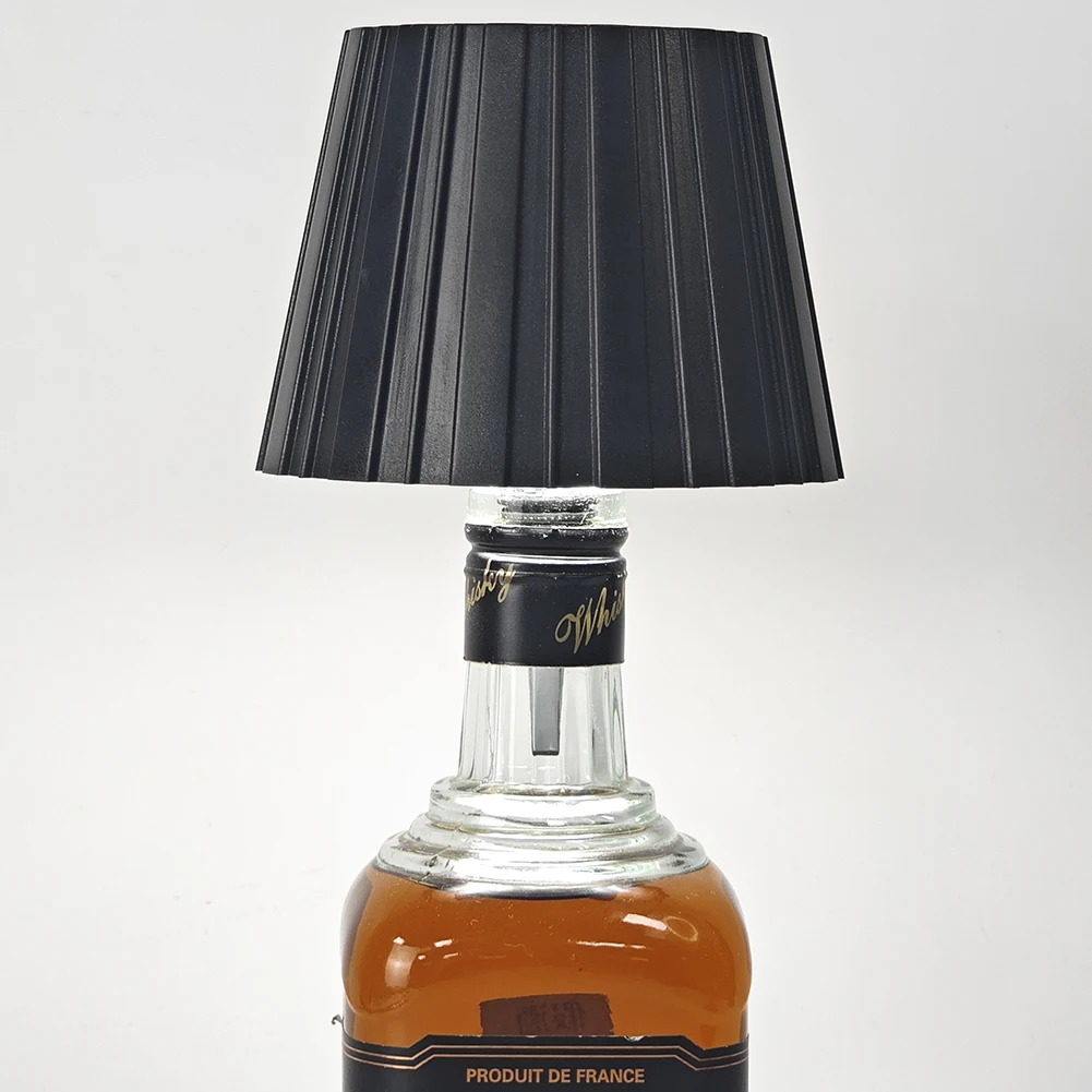 Metal Dimmable Bottle Lamp Rechargeable 2000mAh Wine Bottle Light Touch Control LED Wine Bottle Lamp for Family Restaurant & Bar 6