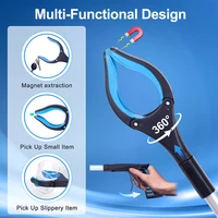 32 Inch Extra Long Foldable Grabber Reacher Pickers Garbage Pick Up Mobility Aid Reaching Assist Hand Tools for Elderly 2