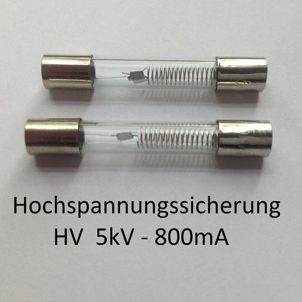 5pcs Microwave Oven Fuse Tubes Glass Tube Fuse High Voltage 0.8A 5kV 6mm X 40mm For Microwave Oven Home Appliance Components