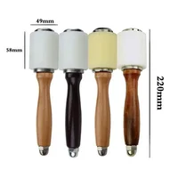 1 PCS DIY Leather Craft Tool Hammer T Shaped Straight Handmade Carving Cutting Punching Printing Engraving Drilling Nylon Beat 2