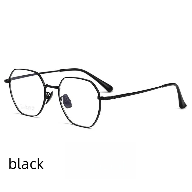 

51 мм модные очки женские удобные винтажные многоугольные очки из чистого титана оправа для очков по рецепту для мужчин 88313K
