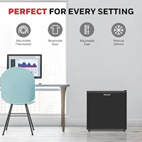 Mini Compact Freezer Countertop, 1.1 Cubic Feet, Single Door Upright Freezer with Reversible Door, Removable Shelves, for Home, 2