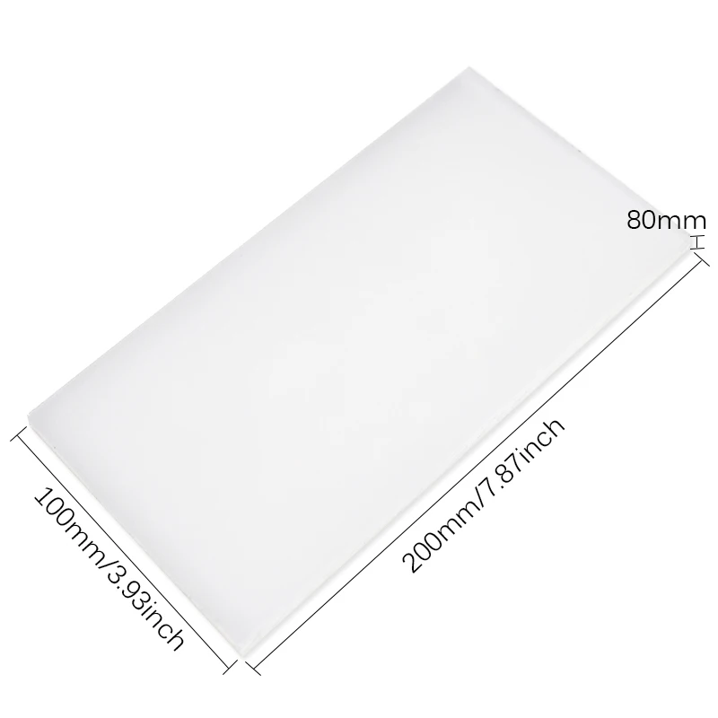 QJH 20x10cm 고품질 PVC 흰색 커팅 보드 고무 망치 매트 가죽 공예 도구 펀칭 스탬프 블록 절단