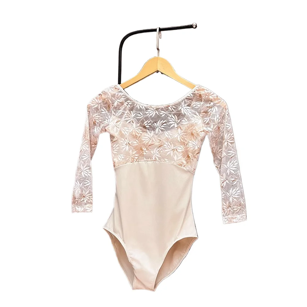 

Женское платье для танцев и гимнастики, костюм для выступления в балете с принтом Семь листьев и цветов