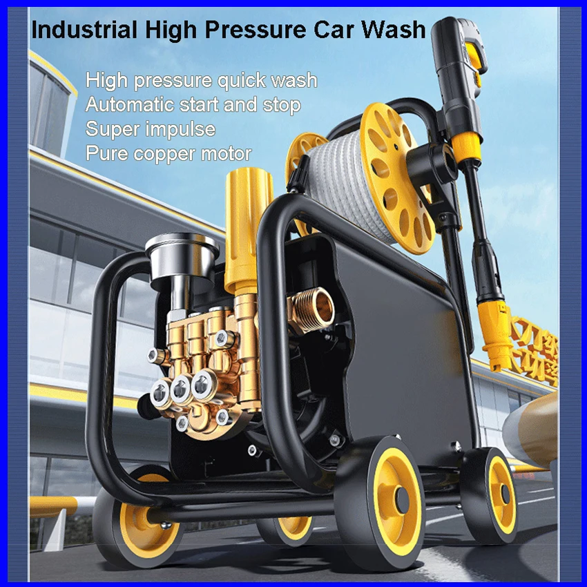 Rondella Ad Alta Pressione 220V Lavatrice Per Auto Autolavaggio Pistola Ad Acqua Pompa Generatore Di Schiuma Tornado Cleaner Accessori Per Auto