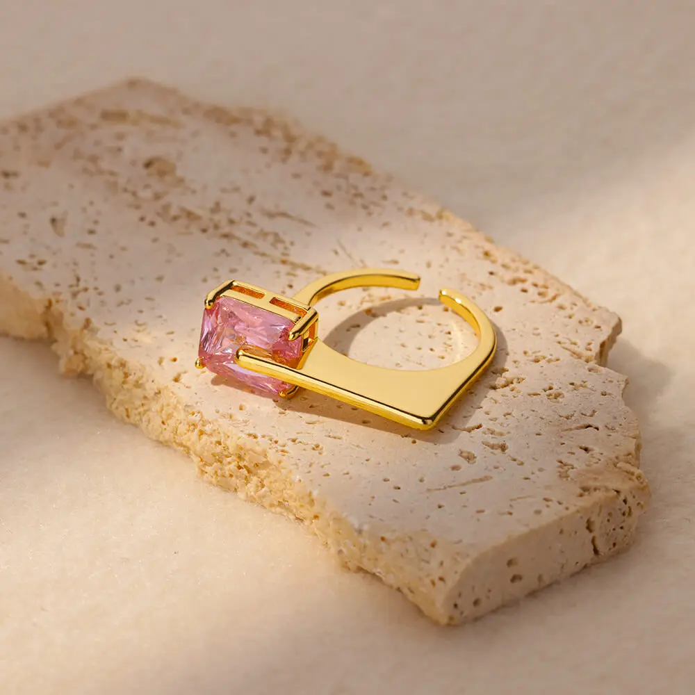 Zircon Rings for Women Stainless Steel