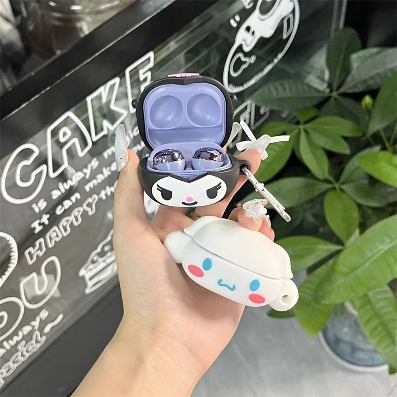 ◆SLBS◆ Kuromi Galaxy Buds Cover with Bead Strap 8800240233 Samsung Galaxy Buds Cover KUROMI with Beads Strap, Buds2 Pro