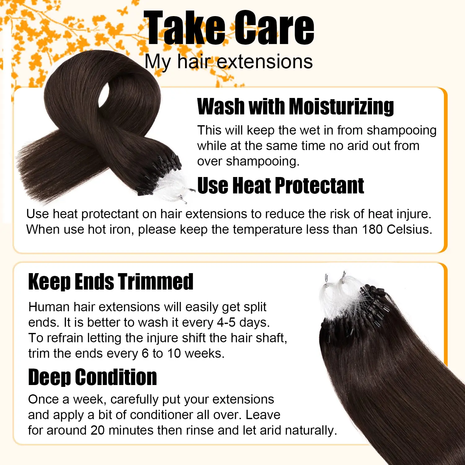 Dark Brown Micro Loop Hair Extensions Real Human Hair 1g/s Micro Ring Extensions 50g Microbead Link
