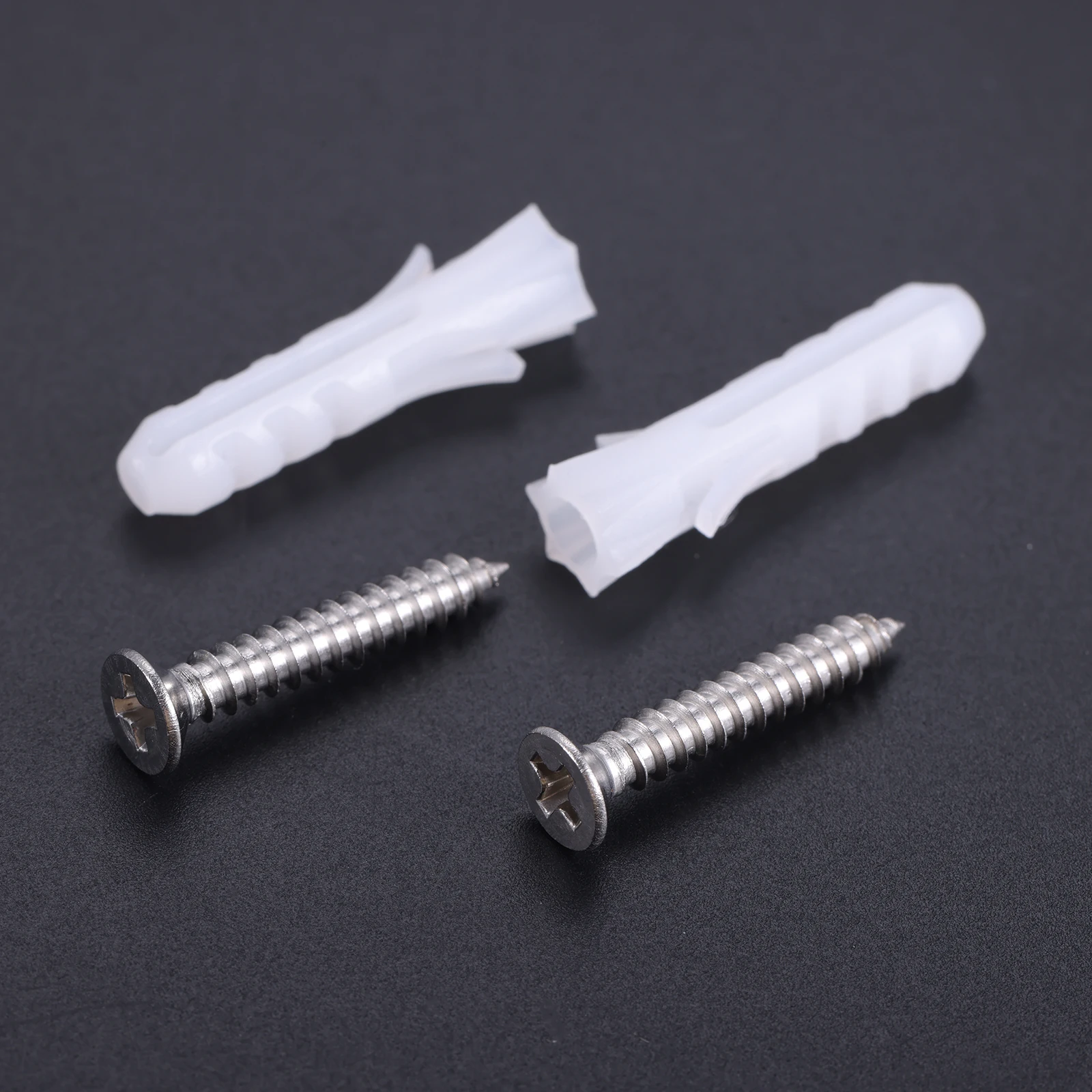 4 Set Self-tapping Screws Expansion Tubes 4x25mm Small Decorative Shelves Picture Frames Hanging Tool Home Accessories