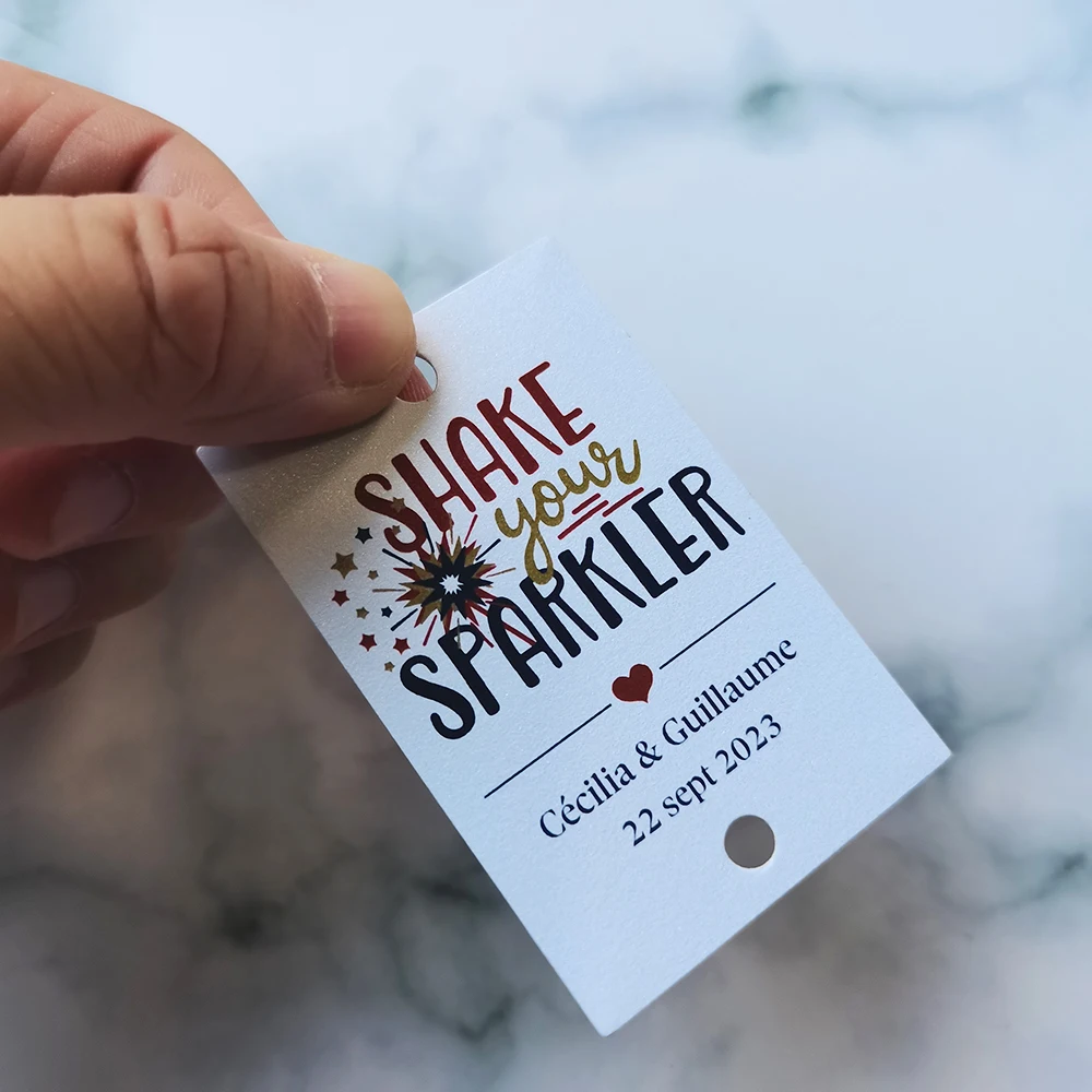 50 Pz 45X70Mm Scuotere Il Tuo Sparkler Tag Sparkler Invia Tag Eucalyptus Wedding Sparkler Tag Personalizzati Con Il Proprio Logo-Yh29