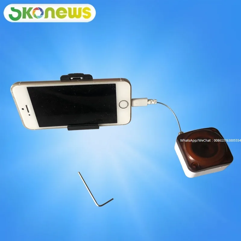 10 pcs Mobile Phone Protect Security Alarm System Retractable Cable Pull Box Recoiler With Lightning For iPhone Anti Theft