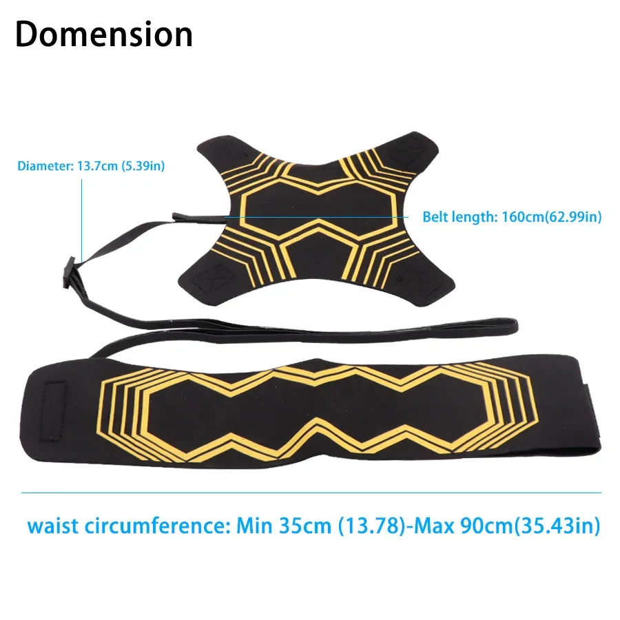 Soccer Ball Practice Belt Football Kick Training Belt Adjustable Trainer Train Equipment Kick Kids Adult Soccer Trainer