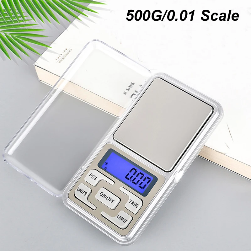 

Electronic Digital LCD Weight 500g/0.01g Scale Balance Pocket Jewelry Diamond Backlight For Kitchen laboratory