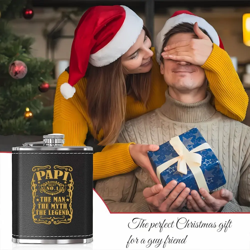 7온스 스테인리스 스틸 와인 주전자, 아빠를 위한 멋진 선물, 조부모님을 위한 멋진 선물, 생일, 크리스마스, 할로윈 파티 기념품