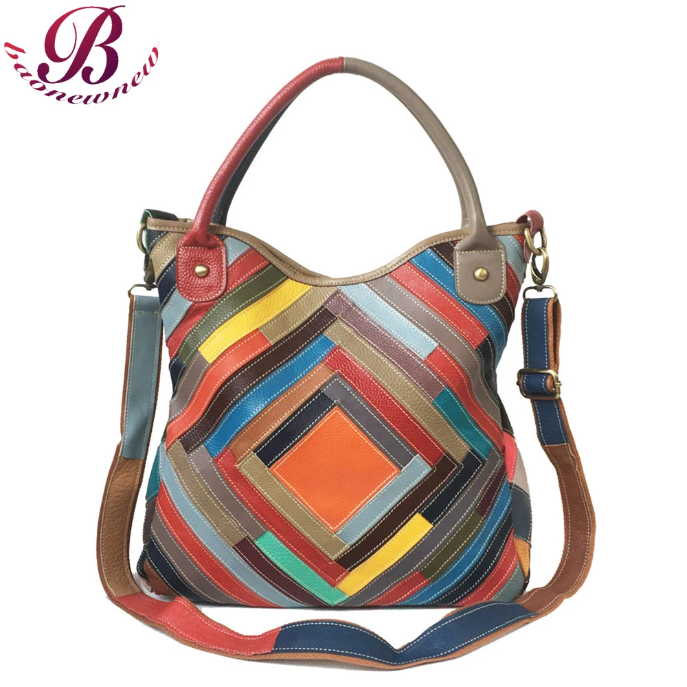 Women Genuine Cow Leather Purses And Luxury Brand Handbags For Ladies 