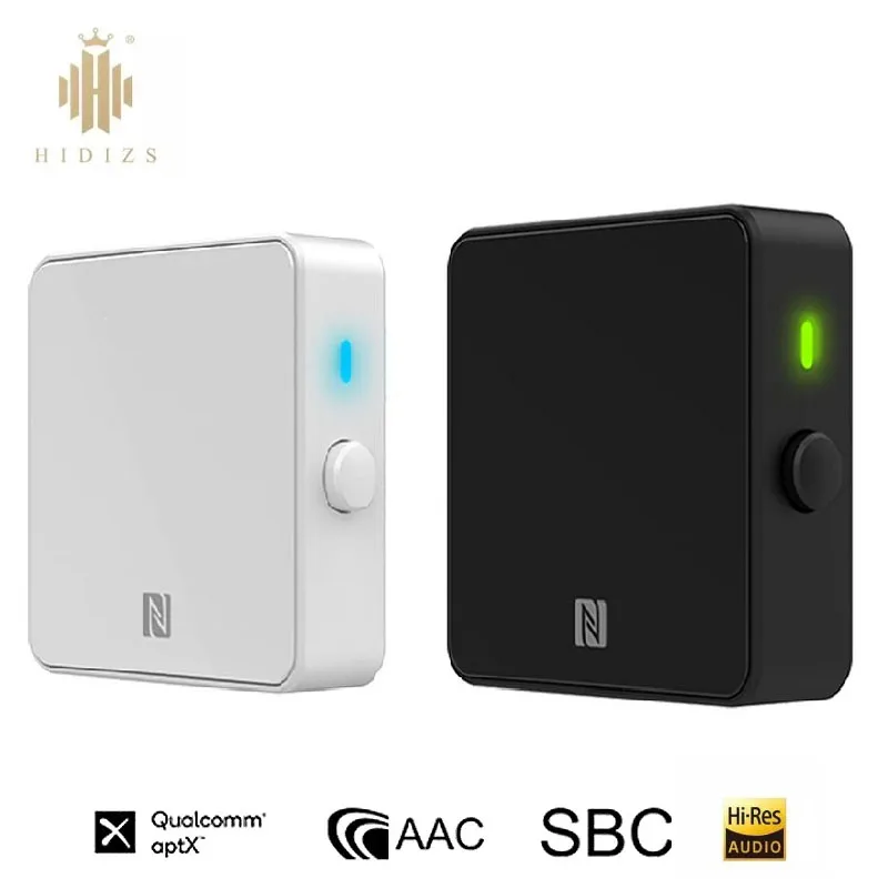 

Hidizs H2 Lossless Bluetooth 5.0 Receiver Wireless 3.5mm AUX Jack Adapter NFC Dual HiRes Certified High Performance AMP Receiver
