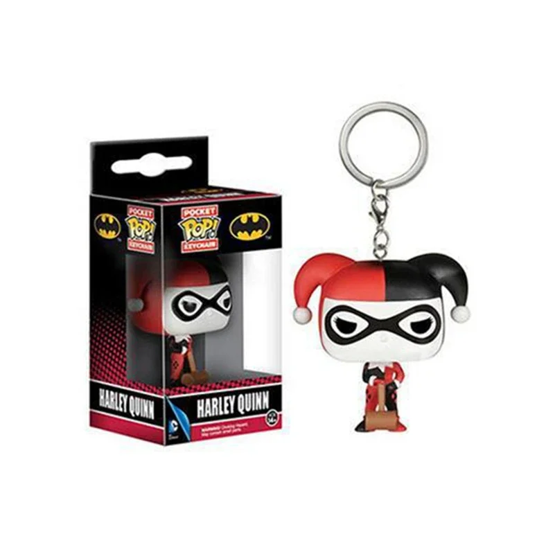 FunkoPop！KEY CHAIN JOKER HARLEYQUINN FUNKO Pocket New Suicide Squad The Joker Harley Quinn Pocket