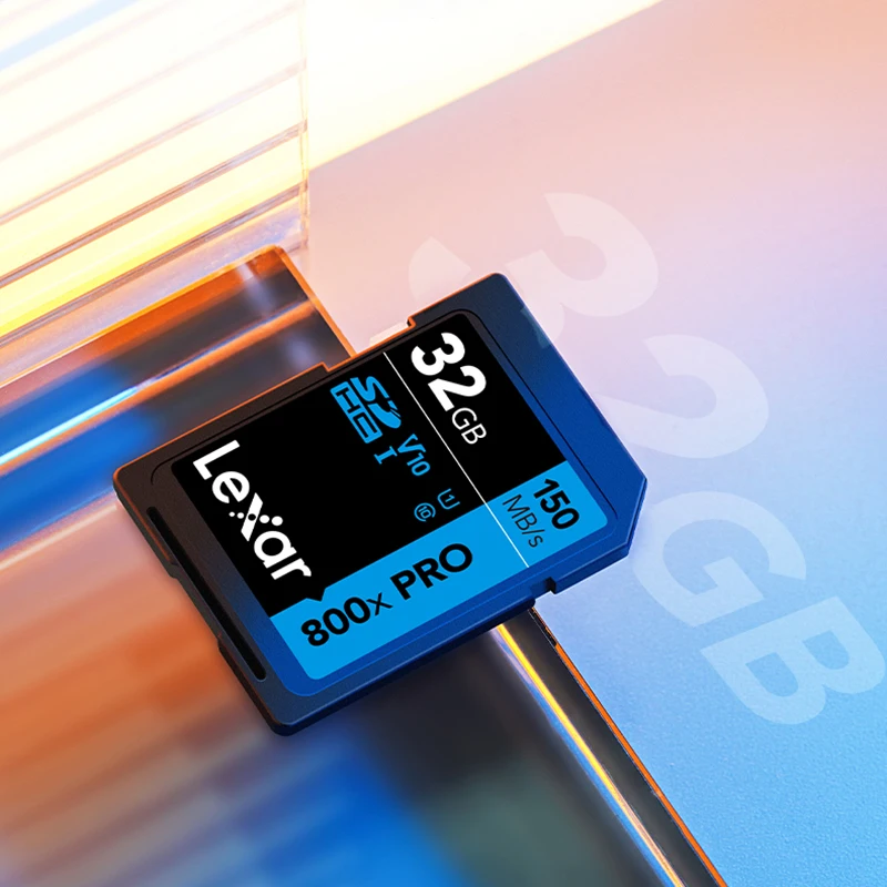 Lexar SD ī ÷ ޸ 뷮 32GB SDXC 800X , 4K V30   뷮 UHS-I ī, PC  ī޶