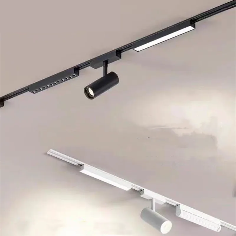 Zigbee Smart Home Tuya Dimming 6MM Ultra thin Ceiling 48V Magnetic Rail Light System Ultra thin Surface Mounted Linear Light 6