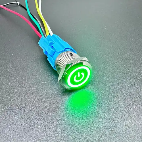 12/16/19/22MM Waterproof Metal Push Button Switch LED Light Momentary Latching Car Engine Power Switch  5V 12V 24V 220V Red Blue - Image 12
