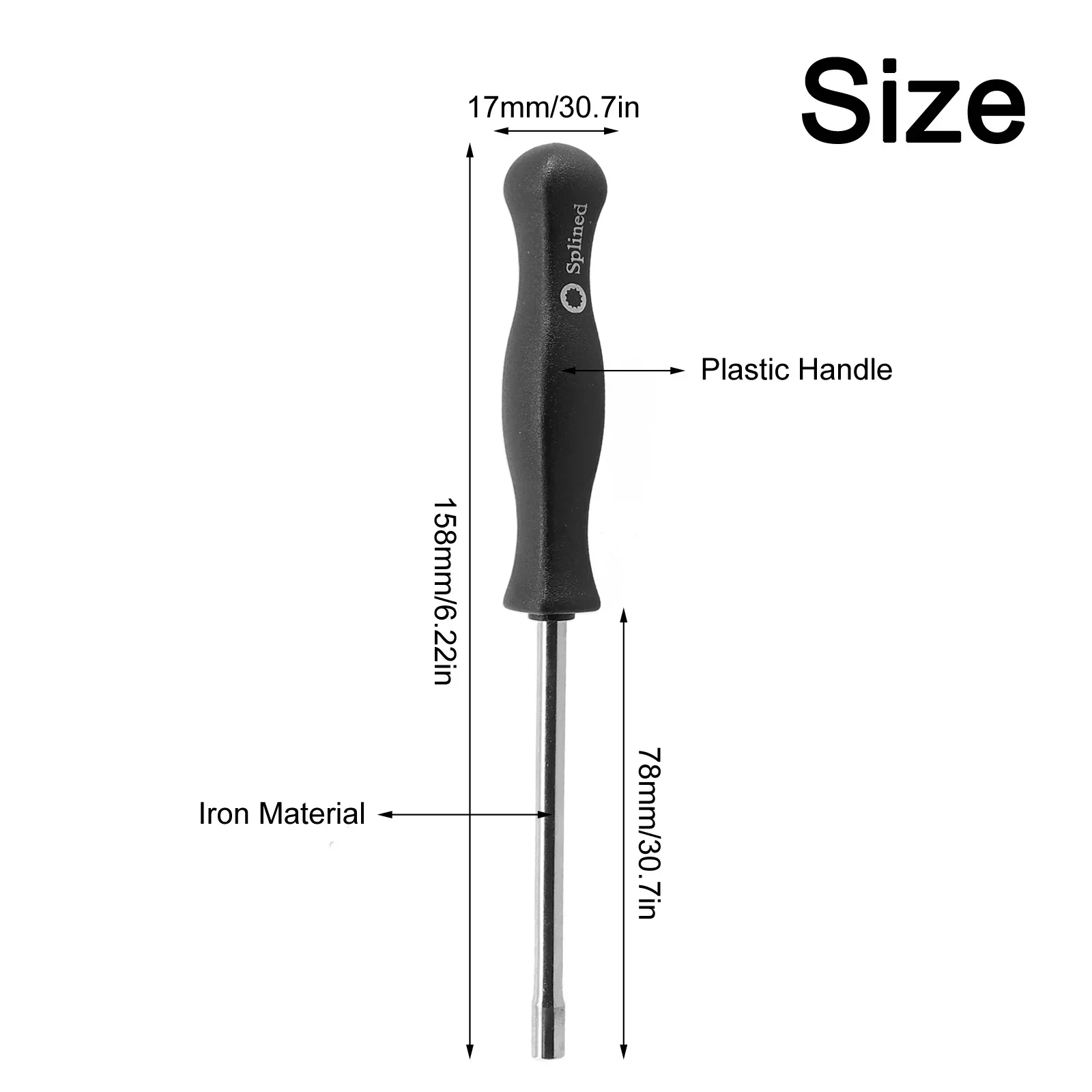 2pcs 21-Teeth Splined + A-Circle Carburetor Adjustment Tool Screwdriver Kit For Husq-varna 125,135, 136, 137, 141, 142, 235 Carb