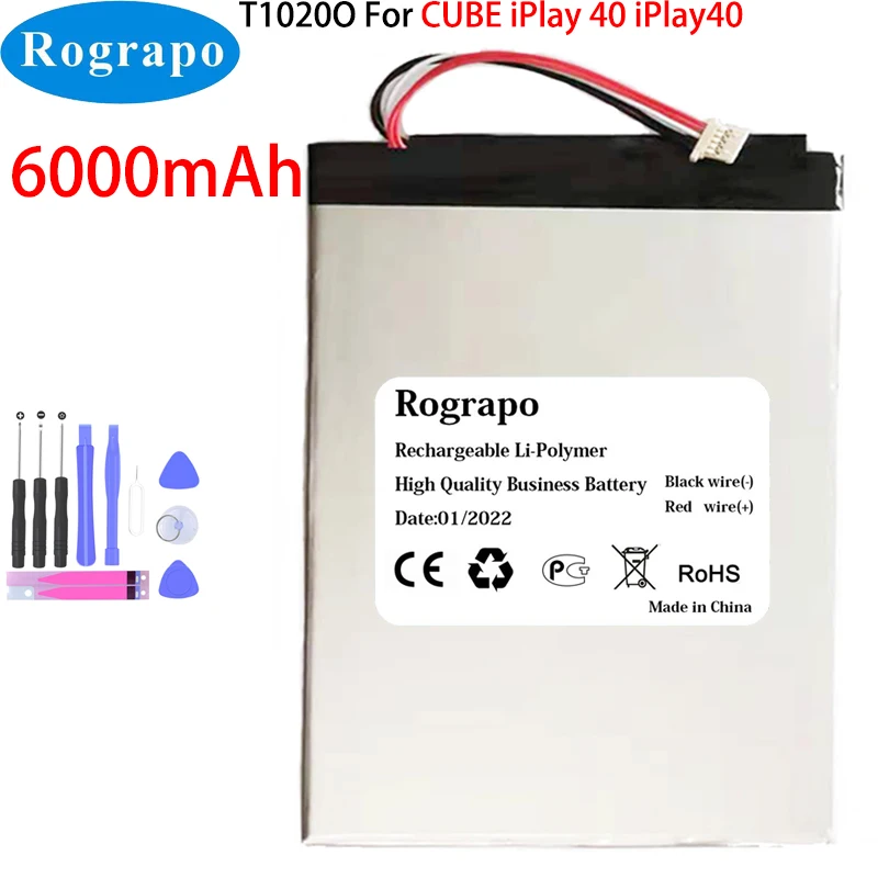 Cube, 3.8V, 6000mAh, iPlay 40, acumulador com plugue de 5 fios, novo