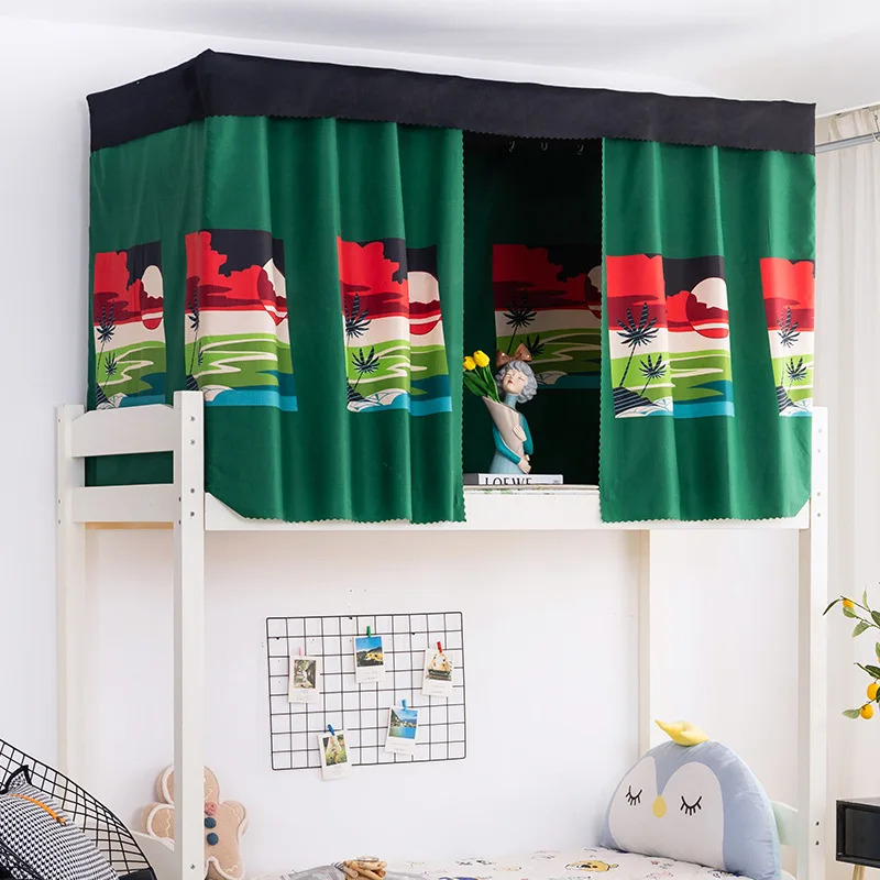 Bed Curtains for Student Dormitories, Perforated Shading, Mosquito Tent, Upper and Lower Bunks