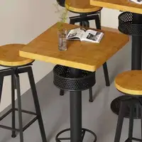 Restaurant Kitchen Bar Tables Side Eat Standing Party Vintage Dining Table Wooden Round Muebles De Cocina Furniture Zt50bt New 6