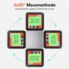 4 x 90° Digital Level Angle Gauge LCD Magnetic Angle Finder Inclinometer Mini Electronic Protractor Inclinator Level Meter 2