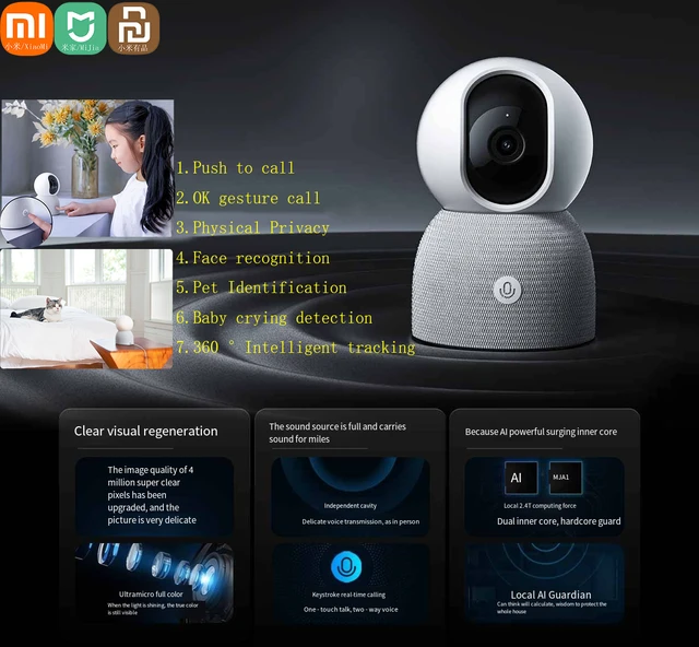 Cámara IP Xiaomi Mijia 360 Smart Home 1080p  Cámara Xiaomi 360 Hd 1080p -  Mijia - Aliexpress