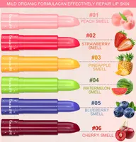 CmaaDU6 Color Fruity Single Lip Color Lip Balm PH Change Queen Mood Lasting Color Change Dark Light Lipstick Set 2