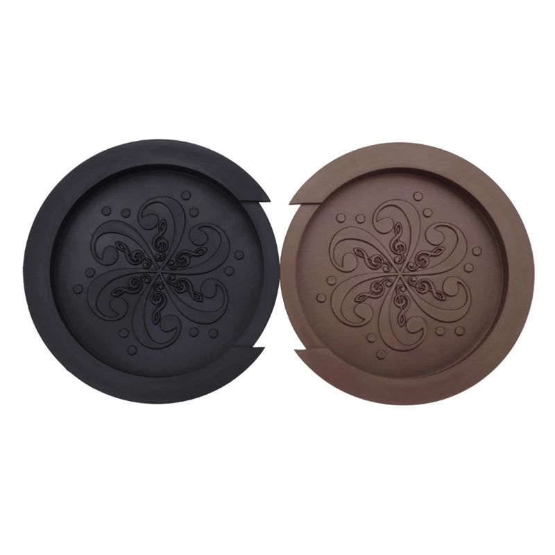 

Guitar Sound Hole Cover, Black Coffee Color Rubber Block Acoustic Guitar for 40inch/41inch Drop Shipping