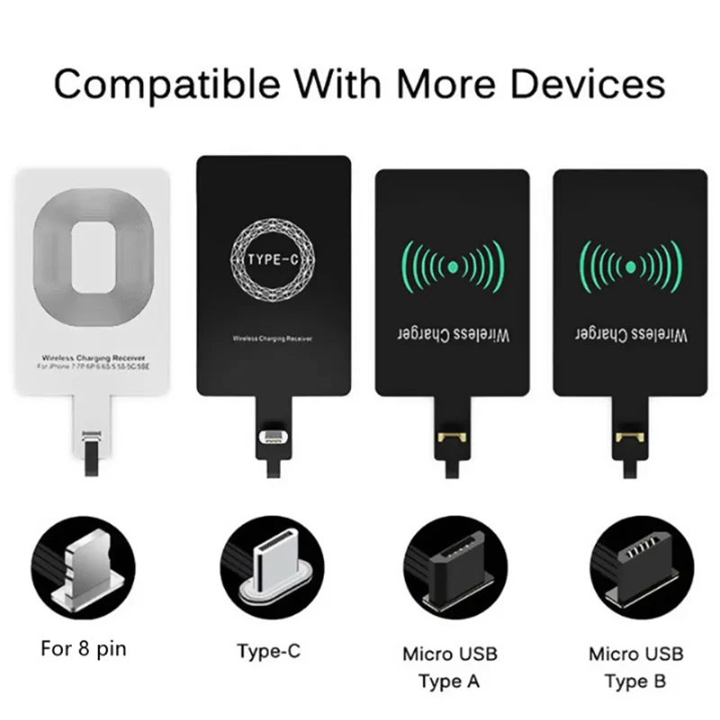 WirelessChargerReceiverSupportTypeCMicroUSBFastWireless