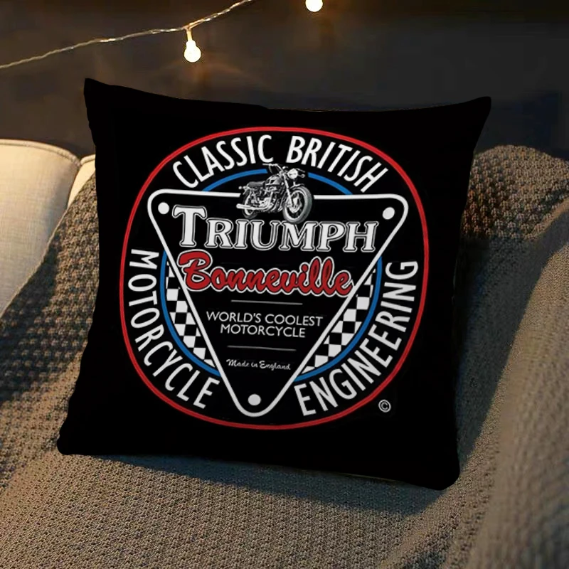 

Наволочка для подушки, мягкая мотоциклетная наволочка Triumph, квадратная наволочка для подушки, пушистая наволочка для дивана, автомобиля, кровати, декор для комнаты, дакимакура, подарок