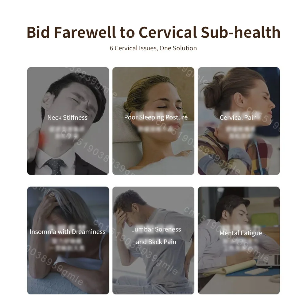 Pulse Neck Massager 8D Electric Shiatsu Neck Massager Deep Tissue Vibration Hot Compress Shoulder Neck Cervical Spine Machine