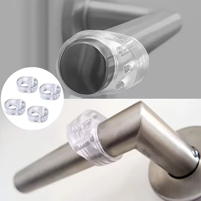 Transparent Doorstop Door Handle Wall Protection
