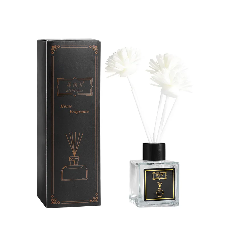 Tishixuan Fire-Free Aromatherapy Set Household Indoor Toilet Deodorant Aromatherapy Bottles Rattan Dried Flower Lasting Fresh Ai